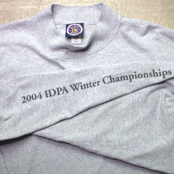 Smith & Wesson Long Sleeve T-Shirt 2004 Winter Championship Logo Mens Cotton 2x - Picture 5 of 6